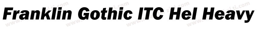 Franklin Gothic ITC Hel Heavy Regul字体转换